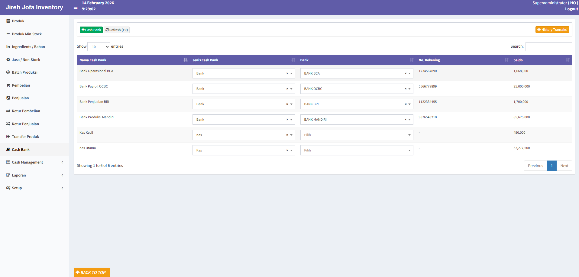 Cash Management System